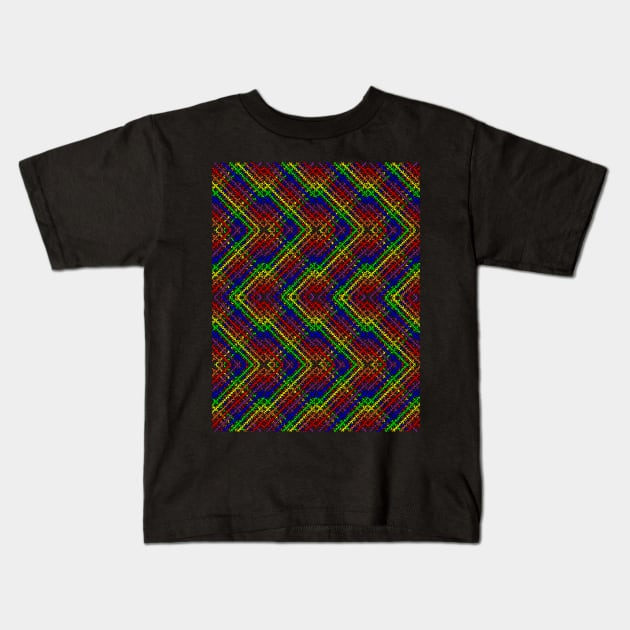 Rainbow Pattern Kids T-Shirt by NightserFineArts